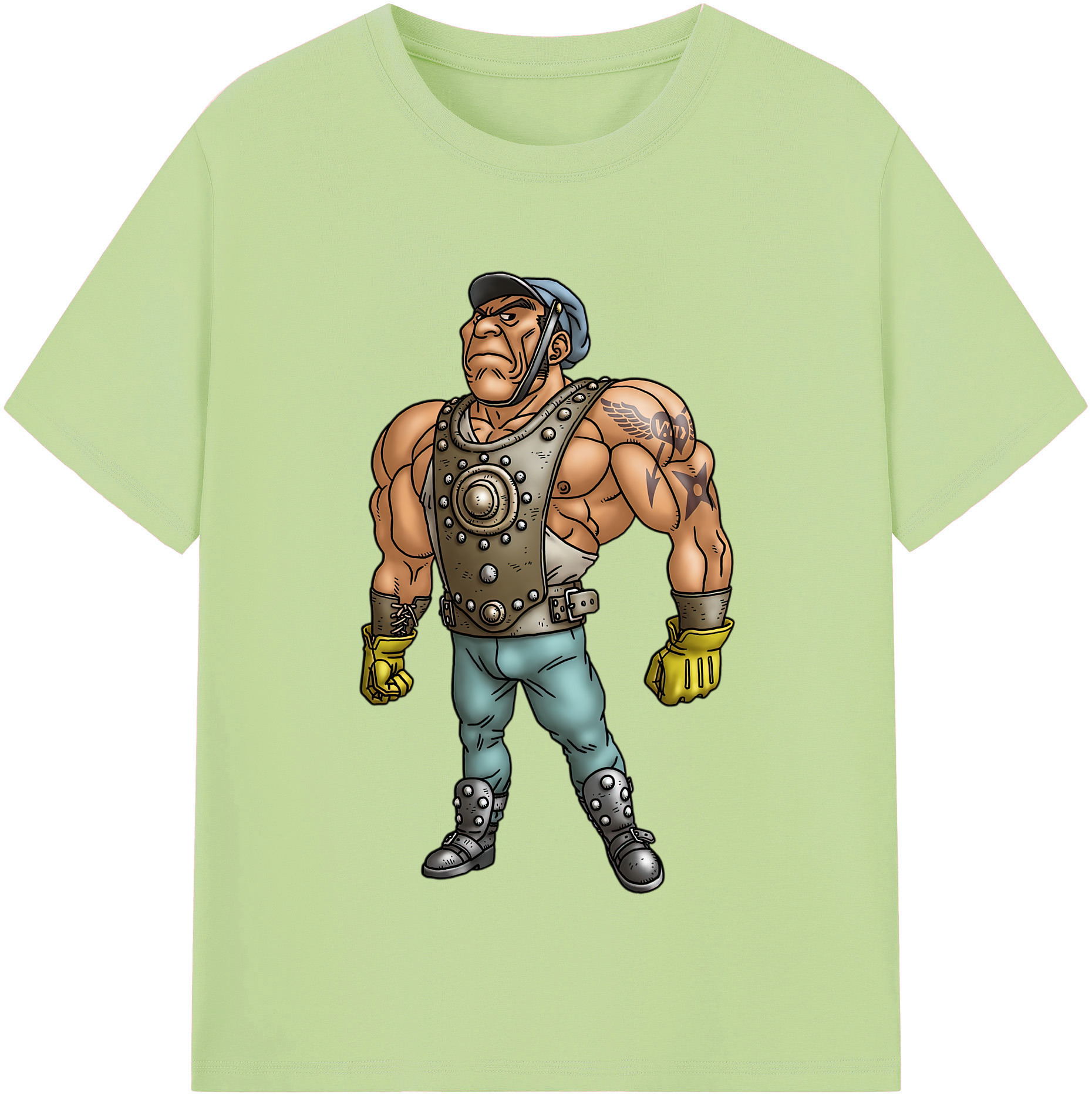 （画像用） ドラゴンクエスト Doragon Kuesuto Dragon Quest 綿100％半袖Tシャツ（フロントプリント）